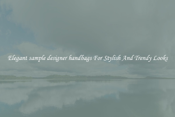 Elegant sample designer handbags For Stylish And Trendy Looks