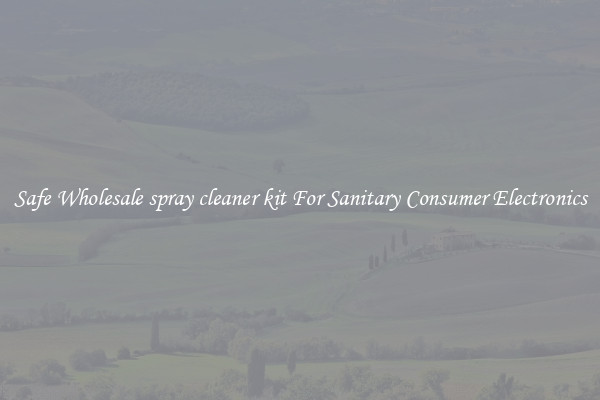 Safe Wholesale spray cleaner kit For Sanitary Consumer Electronics