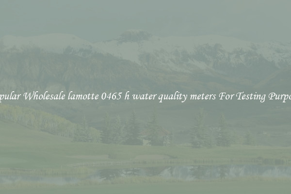 Popular Wholesale lamotte 0465 h water quality meters For Testing Purposes