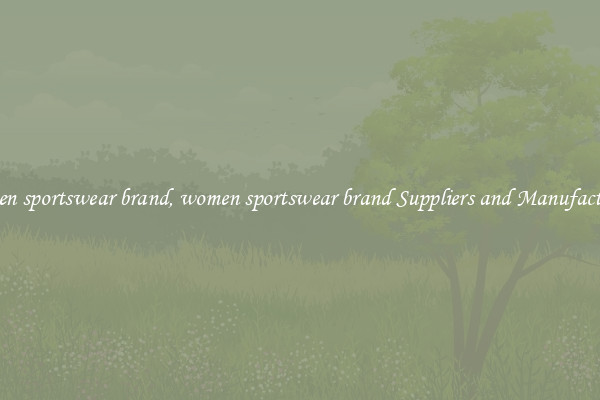 women sportswear brand, women sportswear brand Suppliers and Manufacturers