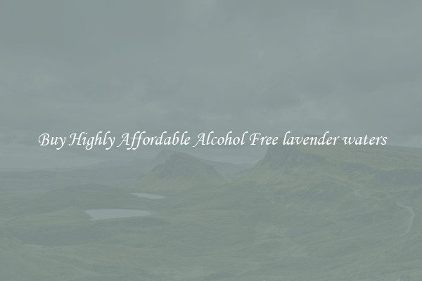Buy Highly Affordable Alcohol Free lavender waters