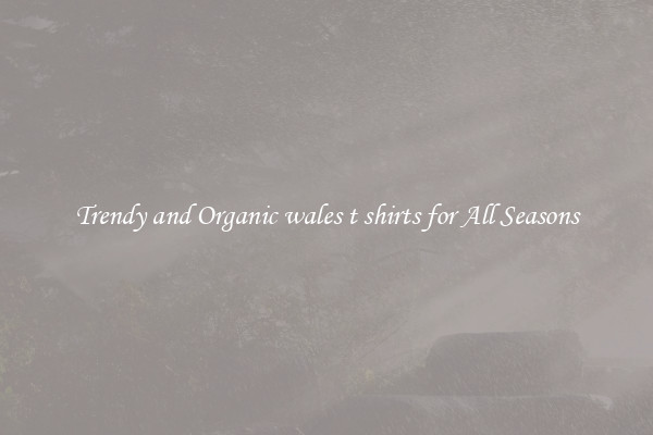 Trendy and Organic wales t shirts for All Seasons