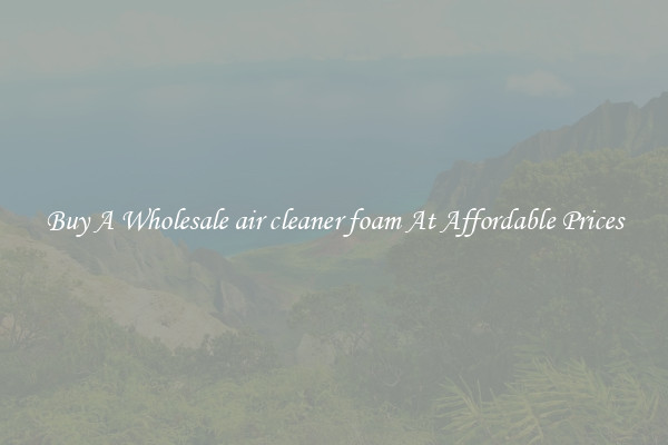 Buy A Wholesale air cleaner foam At Affordable Prices